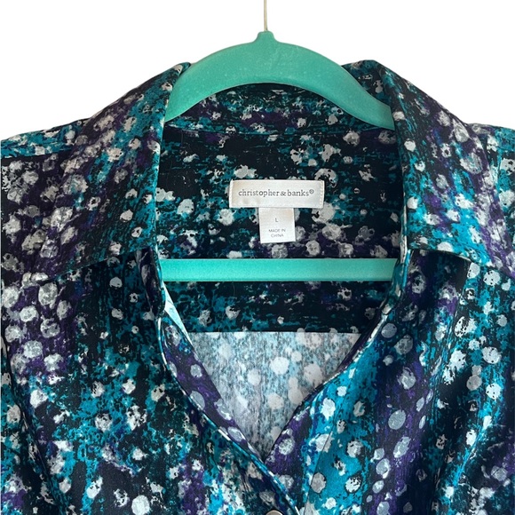 Christopher & Banks Multicolored Shirt - Picture 3 of 5